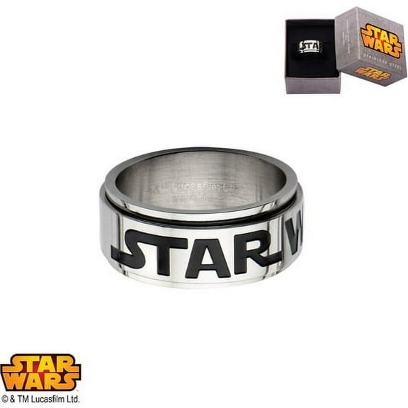 Disney Stainless Steel Logo Spinner Ring