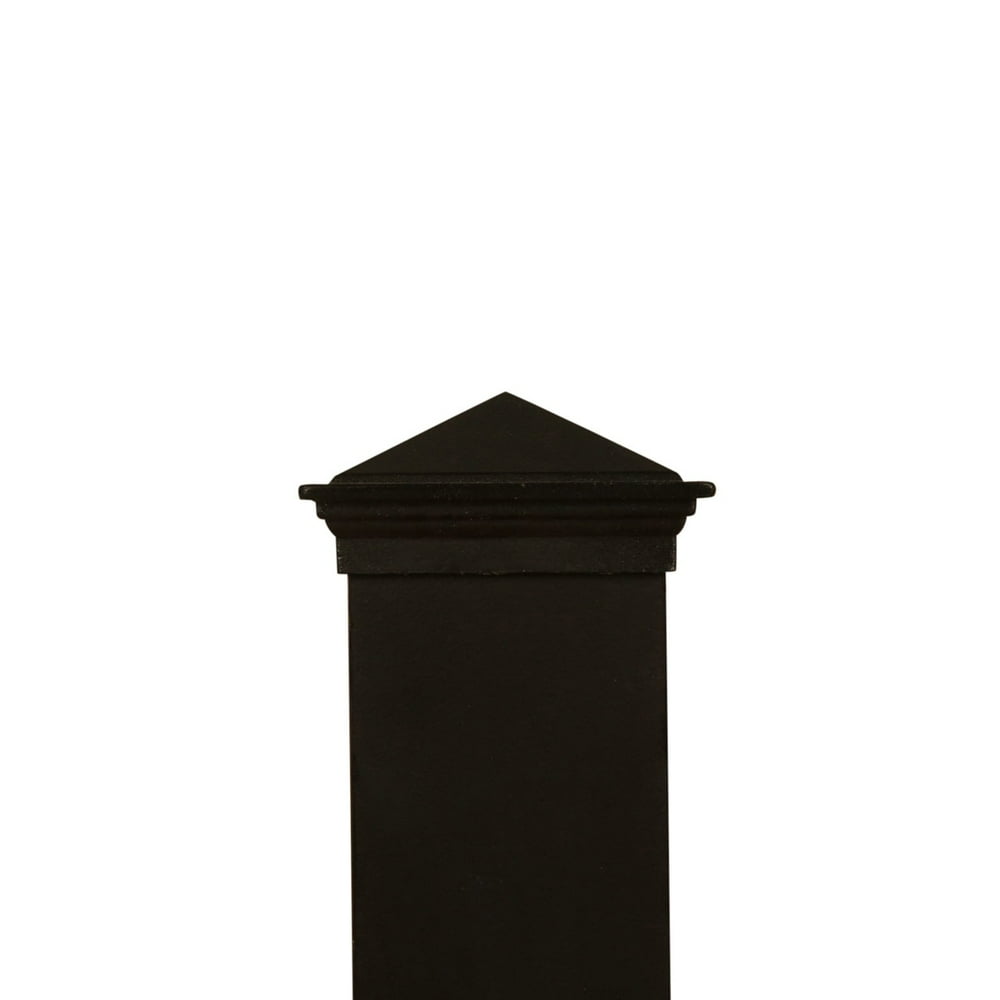 2x2 Black Aluminum Post Cap Finial Cap