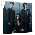 thumbnail image 2 of Vampire Diaries Shower Curtain Bathroom Decor 72"X72" Printed Washable Shower Curtain With Hooks Iron, 2 of 9