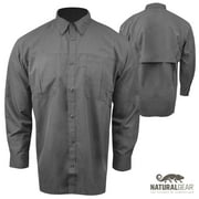 Natural Gear Intracoastal L/S Fishing Shirt (S)- Granite