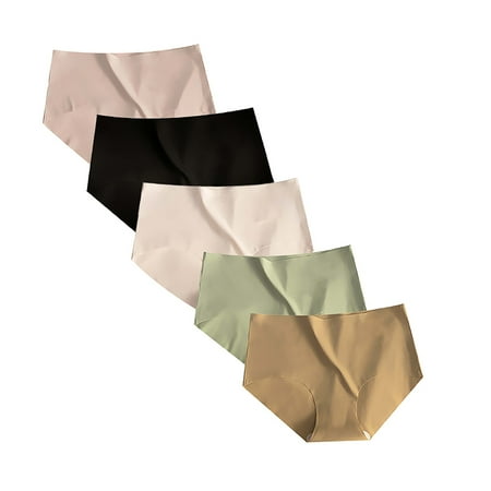 Glimpses Clearance Women s Underwear Stretch Panties Invisible Smooth Hipster Underwear Breathable Panties For Women Regular Underwear 5PC