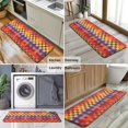 thumbnail image 6 of Colorful Geometric Pattern Kitchen Rug Mat,Kitchen Runner Rugs Non Skid Washable,Decorative Kitchen Floor Mats for Kitchen,Sink,Laundry,17"x47.2", 6 of 7
