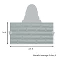 thumbnail image 4 of Dundee Deco 3D Peel and Stick Wall Panels, Alpaca Grey, Sample 6" X 6", 4 of 6