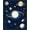Blue, Pattern 5, variant on ODIKA 8'x10' Machine Washable Non-Slip Area Rug, Celestial Map Motif Floor Covering for Cosmic Enthusiasts High Traffic Rug, Blue, 129639