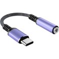 thumbnail image 1 of wonima11 ZENVAN USB C to 3.5mm Headphone Jack Adapter for iPhone 16 Pro Max/ 15 Pro/ 15, USB C to Aux Audio Dongle Cable Cord Compatible with iPad Pro/Galaxy S24 S23 Ultra/Pixel 9 - Lavender, 1 of 1