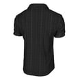 thumbnail image 4 of LpwkSSA Men Casual Round Neck Printing Pullover Fitness Sports Shorts Sleeves T Shirt Blouse Black L, 4 of 7