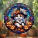 thumbnail image 1 of Kitty Witch Halloween Pendant Acrylic Halloween Hanging Decoration Flat Display For Window Hanging, 1 of 5