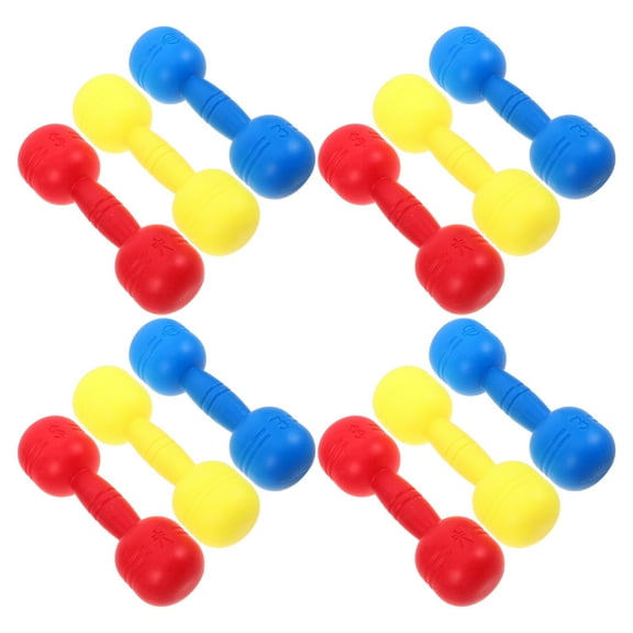 WRITWAA 6 Pair Kids Barbell Weight Set For Early Education Dance Exercise With Ergonomic Handle