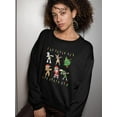 thumbnail image 2 of Dab Christmas Women Sweatshirt, Female 4X-Large, 2 of 4