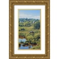 thumbnail image 1 of Adamov, Alexey 15x24 Gold Ornate Wood Framed with Double Matting Museum Art Print Titled - Etude near Village Nikolayaevka, 1 of 4