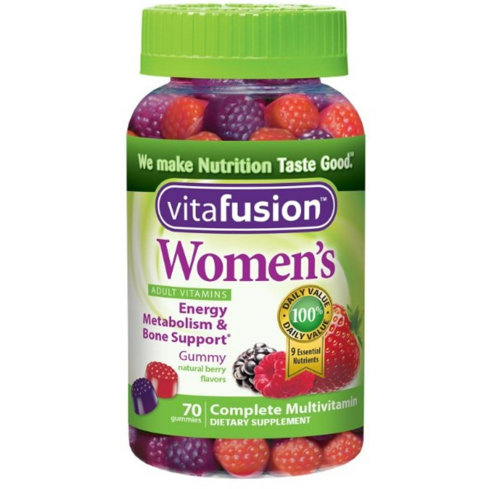 3 Pack Vitafusion Women's Gummy Vitamins Mixed Berries 70 ea
