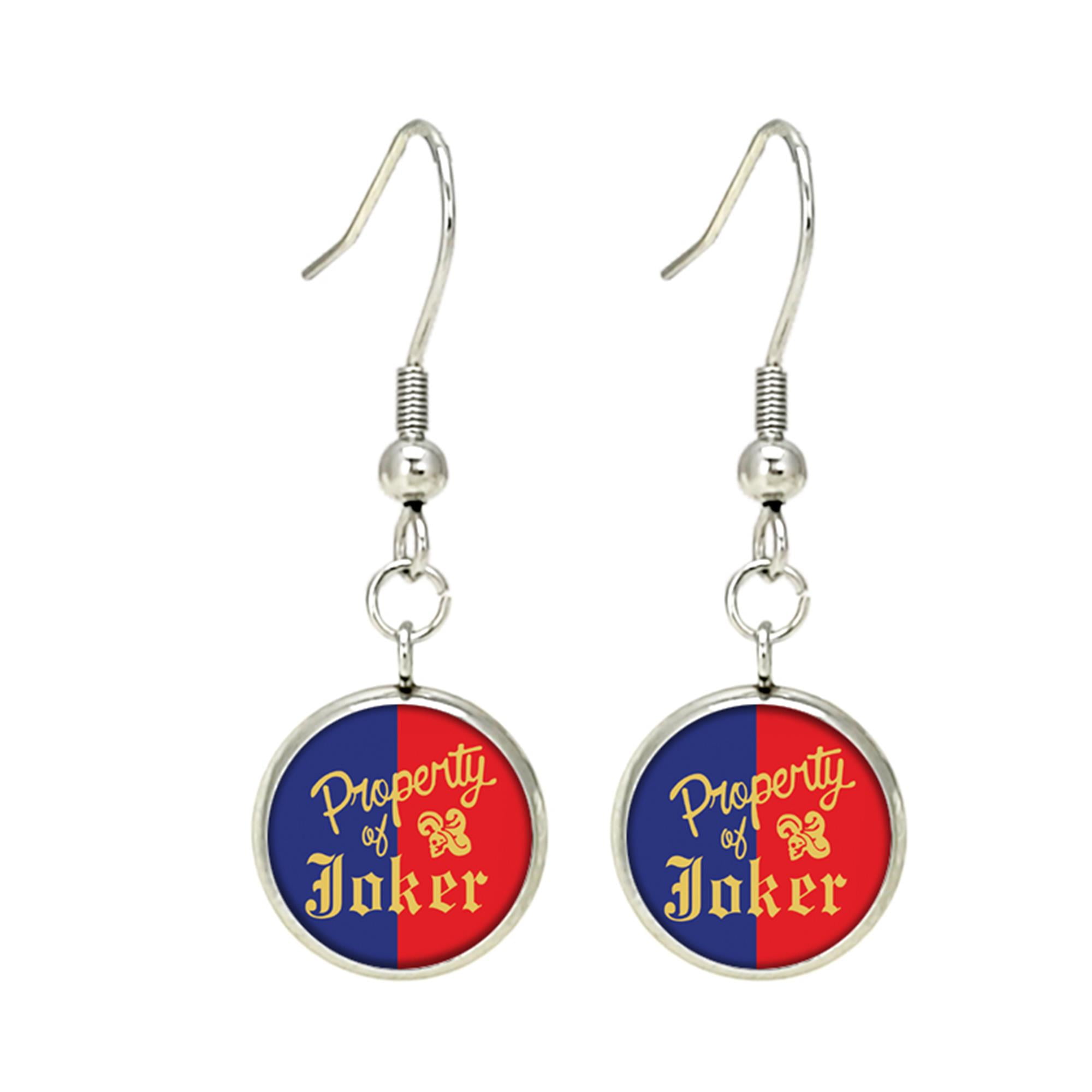 The Joker & Harley Quinn Dangle Earrings