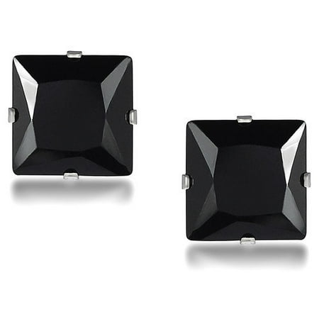 Tressa Collection Princess Cut 8mm Cubic Zirconia Stud Earrings