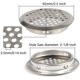 thumbnail image 4 of Rejilla de ventilación redonda ZHAOCHENG acero inoxidable Plata 20 piezas 35+53mm, 4 of 5