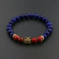 thumbnail image 6 of EOEMY Fashion Men'S Women' S Natural Lava Stone Owl 8mm Beads Charm Bracelets Jewelry-D013-03, 6 of 9