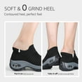 thumbnail image 4 of STQ Women's Walking Shoes Slip On Breathable Sneakers Black US 7.5, 4 of 8