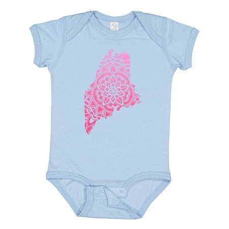 

Inktastic Maine Silhouette Mandala Gift Baby Boy or Baby Girl Bodysuit