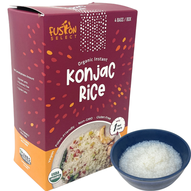 Fusion Select 4 Packs Organic Konjac Noodles Shirataki Rice Plant