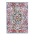 thumbnail image 3 of Superior Tanager Rustic Non-Slip Washable Indoor Area Rug, 10' x 14', Red, 3 of 11