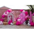 thumbnail image 3 of Globos BAUANOOY de látex rosa intenso, 12 pulgadas, 100 unidades con cinta, 3 of 7