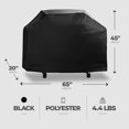 thumbnail image 3 of Mr. Bar-B-Q 65 x 20 x 45" Large Premium Universal Gas Grill Cover, Black, 3 of 4