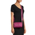 thumbnail image 6 of Time and Tru Women’s Annamarie Faux Leather Crossbody Handbag, Pink, 6 of 8
