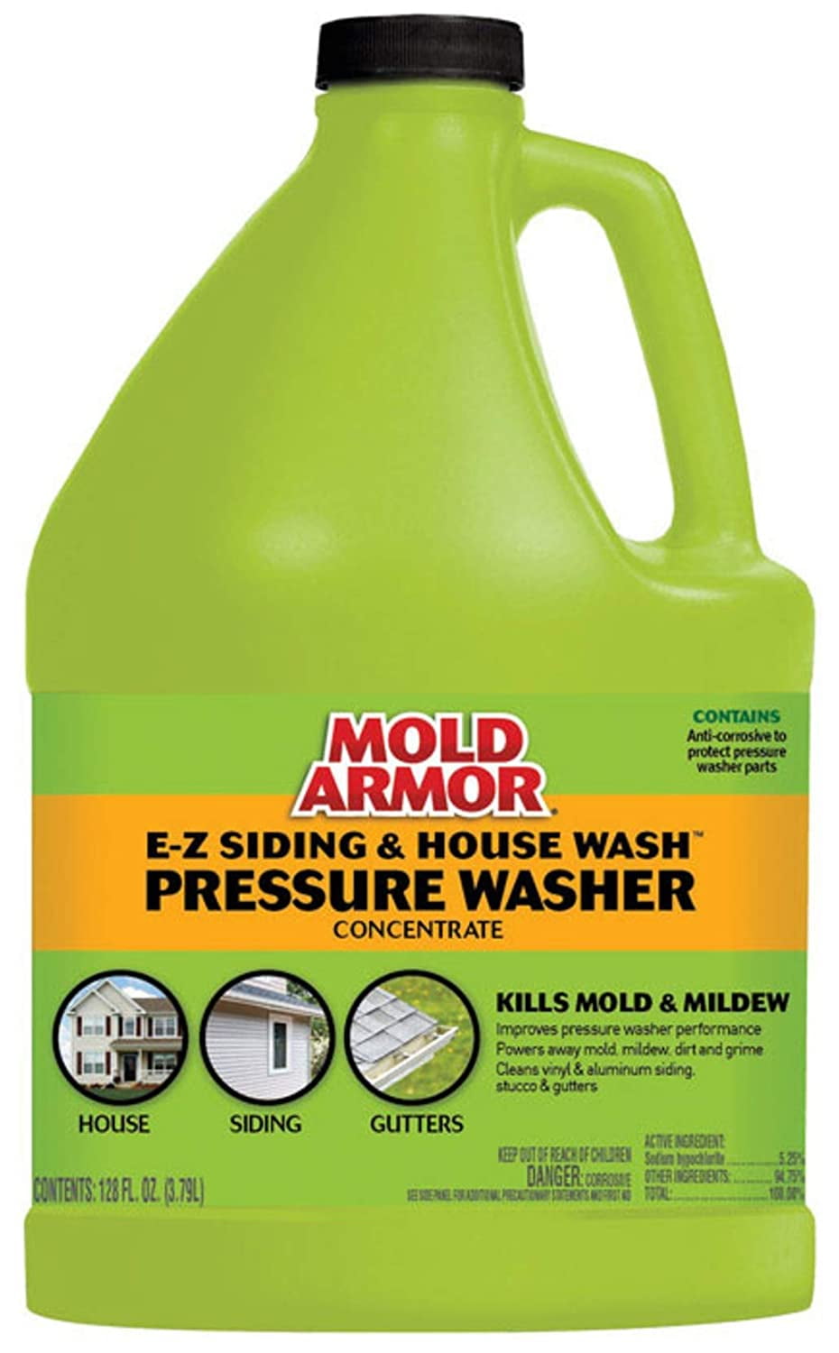 Mold Armor EZ Siding & House Wash Pressure Washer Concentrate, 128 fl