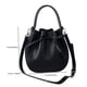 thumbnail image 5 of Niche Bolso Bandolera Cuero Suave Con Guijarros Bolso Mano Con Lazo Y Cordón (negro), 5 of 7