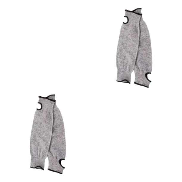 Monstrate 2 unids/set mangas resistentes a cortes que proporcionan protección efectiva nivel 5 mangas estándar resistentes a cortes gris gris 40cm60g 2Conjunto