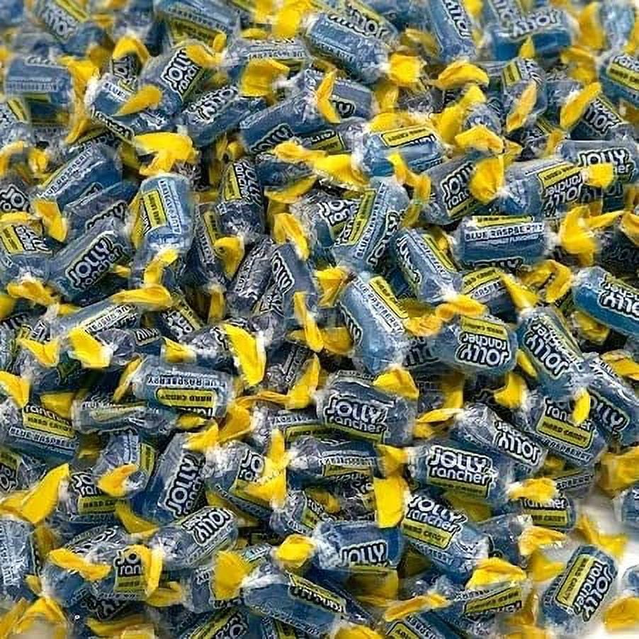 Jolly Ranchers Blue Raspberry 3lb Individually Wrapped Hard Candy to Celebrate July 4th,Birthdays, Halloween, Parties