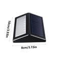 thumbnail image 3 of Solar Powered LED Step Light Outdoor Wall Mount Fixture for Deck Fence Staircase and Garden Pathway Automatic Dusk to Dawn Operation Sleek Oval Design for Exterior Home Improvement, 3 of 9