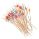 thumbnail image 2 of 100 palillos de dientes para cócteles, palillos de cóctel de bambú natural hechos a mano, pinchos de aperitivo ecológicos para cócteles, aperitivos, frutas, postres, estilo 2, 2 of 6