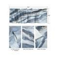 thumbnail image 3 of Marble White Blue Curtain Valance for Windows/Living Room/Kitchen/Bathroom/Café, Short Rod Pocket Tier Curtain Window Treatment Panel Modern Abstract Art Ink Painting Topper Curtain 42''x18'', 3 of 6