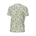 thumbnail image 6 of Wukai Green Rabbit Print Men's Short-Sleeved Mesh T-Shirt,Quick-Dry Short Sleeve Workout T-Shirt-Small, 6 of 8