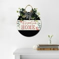 thumbnail image 1 of Eveokoki It's So Good To Be Home Wooden Front Door Sign Rustic Round Wreath Wall Hanger Porch Decor Spring and Summer Farmhouse Decoration Housewarming Gift 11 Inches, 1 of 5