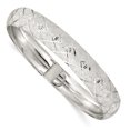 thumbnail image 1 of 925 Sterling Silver 10mm Bangle Bracelet Flexible, 1 of 6