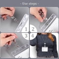 thumbnail image 7 of 13.5 inch ID Badge Holder with 33.46 inch Retractable Reel Clip, ID Badge Holder with Lanyard  for Nurse, Teacher, Student, Office Worker, 7 of 7