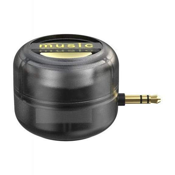 Portable Mini Speaker Universal 3.5mm Sound Box Mobile Phone Amplifier External Wired Speakers Transparent Black