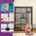 thumbnail image 4 of Uforic Indoor Cat Cage 4-Tier Cat Enclosure with Hammock, Large Metal Wire Cat Kennel DIY Cat Playpen Perfect for Multi-Cat Homes(41"L x 28"W x 55"H), 4 of 5