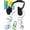White + Black, variant on DOMETOUR Funny Cell Phone Stand 2 Pack Thumbs Up Lazy Phone Holder, Graduation Back to School Gifts