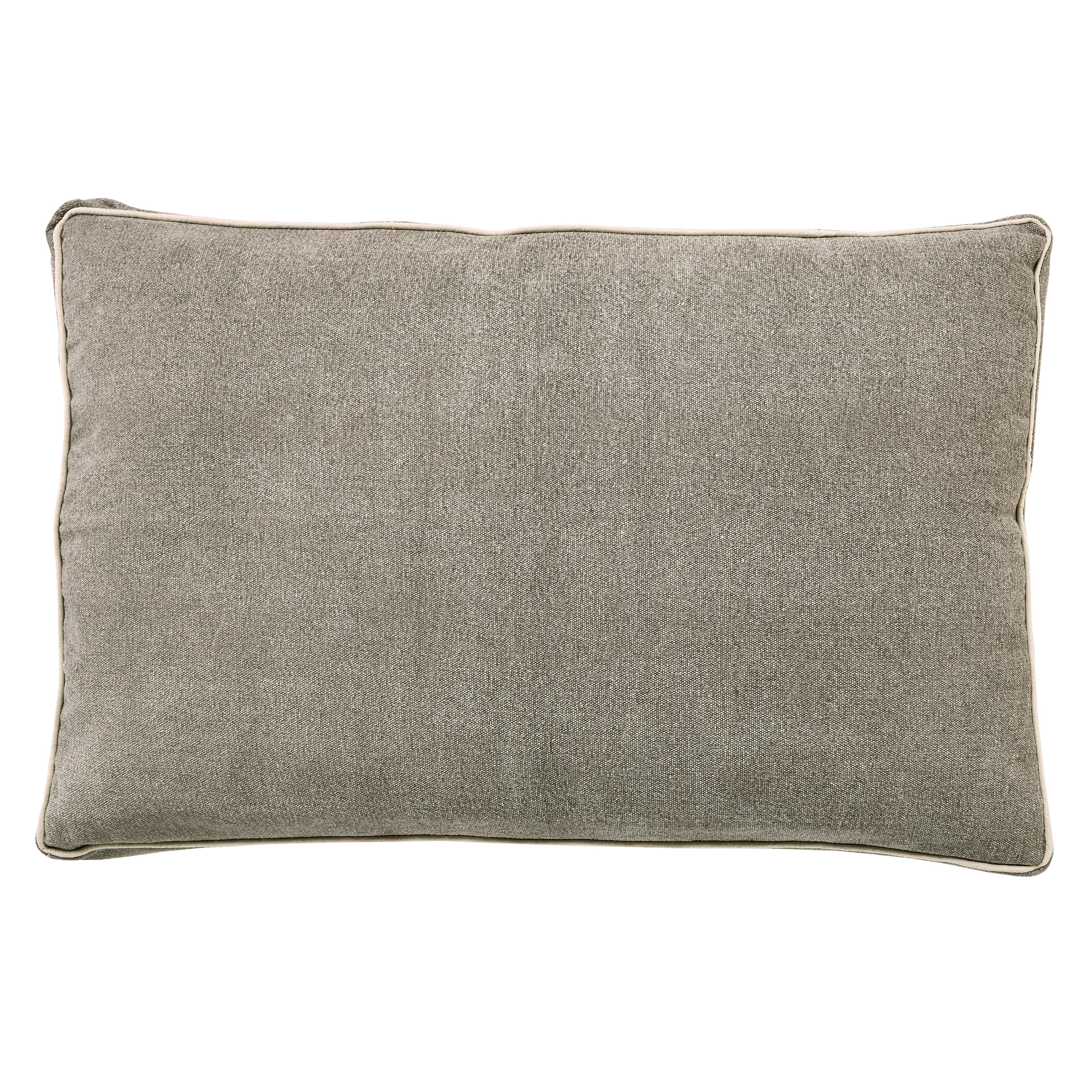 Lr Home Solid Stonewash Pillow Dog Bed, Gray, Ivory, 24" x 36" x 3"