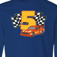 thumbnail image 4 of Inktastic Number Five Race Car Long Sleeve Youth T-Shirt, 4 of 5