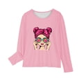 thumbnail image 5 of Birdeem Robe de Fille Fleurie Imprimée Col Rond Chandail pour Filles Chandail à Capuchon pour Enfants Haut Brodé Fleur, 5 of 5