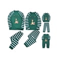 thumbnail image 2 of Diconna Family Christmas Matching Clothes Christmas Cartoon Pattern Printed Pullover Striped Pants Parent-child Two-Piece Set, 2 of 8