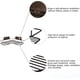 thumbnail image 5 of Juego de 2 estantes de ducha, estante de ducha sin perforación con metal macizo inoxidable, accesorio para estante de baño incluido, 8 pegatinas adhesivas y 2 ganchos, color negro, 5 of 5