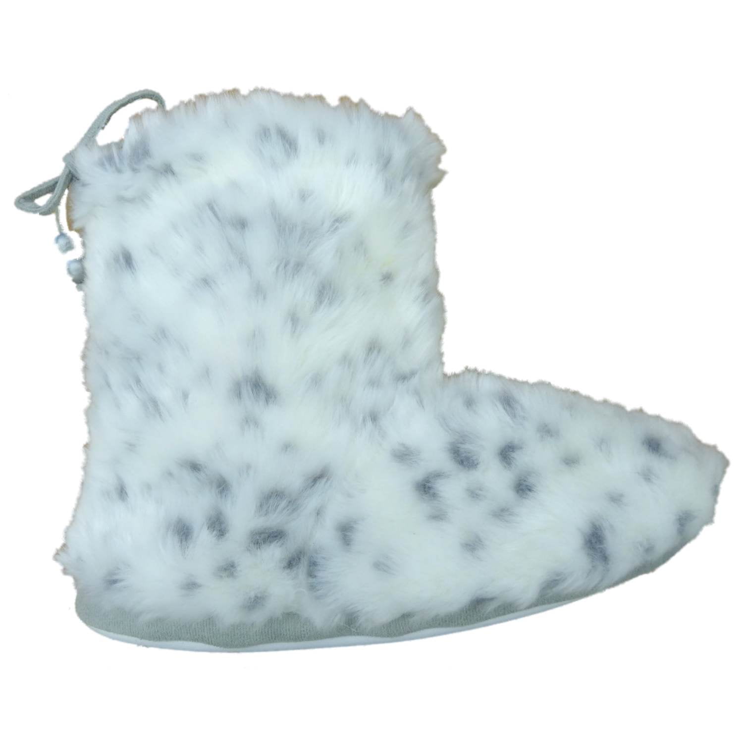 womens white slipper boots