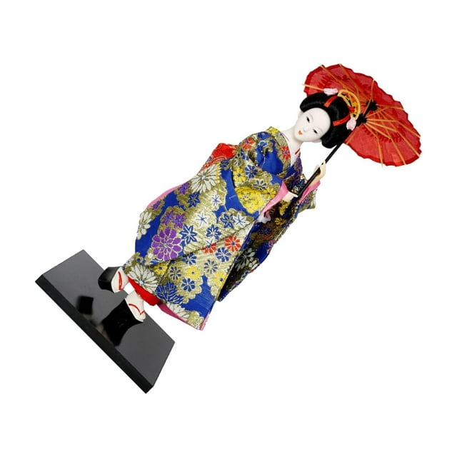 kurtrusly Figurine de Collection Sculpture Miniatures Poupée Japonaise Style Geisha g Kimono Style g