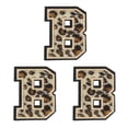 thumbnail image 1 of Parche de letras B de Uxcell, parches de leopardo, parche de letras B de 6CM/2.36" con proceso de adhesivo termofusible para reparación de ropa 3PCS, 1 of 7