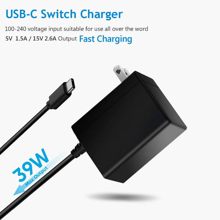 Chargeur + Câble USB pour Nintendo Switch / Switch Lite / Nintendo Switch  Pro Controller