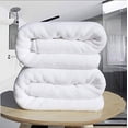 thumbnail image 3 of Melocotton 1 Toalla Extra Grande Blanca Linea Hotelera (190x90cm) 100% Algodón Hilo Open,950 Gramos. Ideal para Hogar, Hoteles y Hospitales. Práctica y Fácil de Lavar. Body Towel, 3 of 4